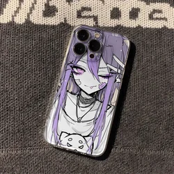 New Anime animation For iPhone15 14 13 12 11Pro lax XR XS Max78 Plus 12 Mini 3MiniY2K Cosplay Culture Anti fall soft phone case
