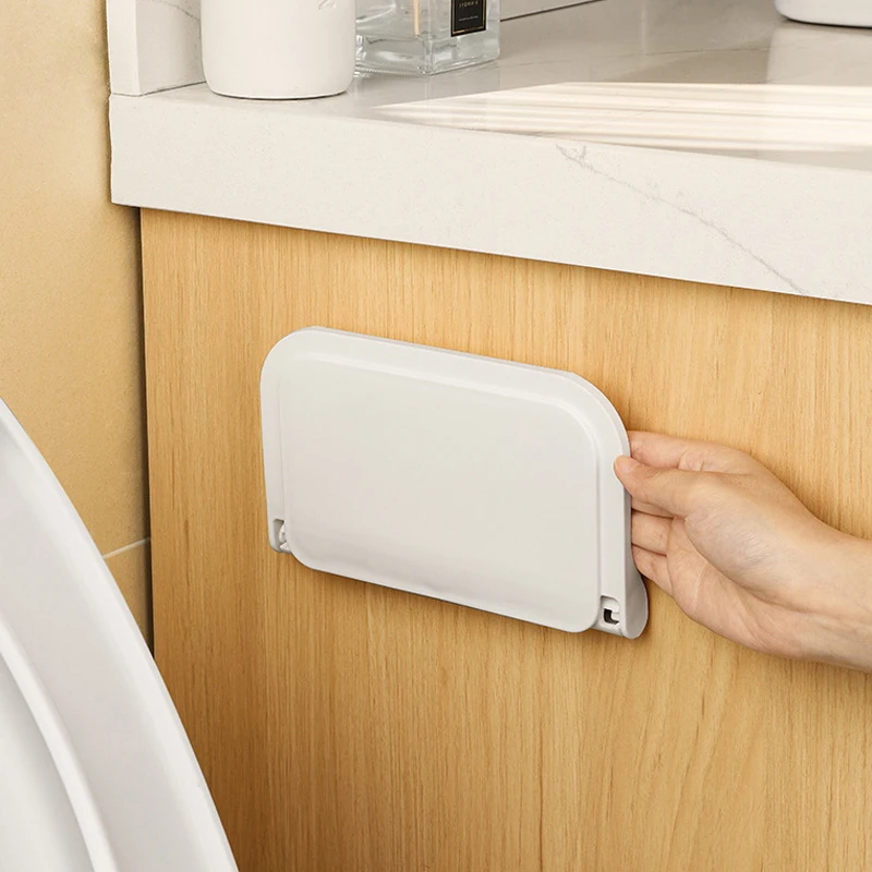 1pc Foldable Wall Mount Toilet Paper Holder Shelf No Drilling Storage Box Tray Rack for Phone Storage, Wifi Router Storage