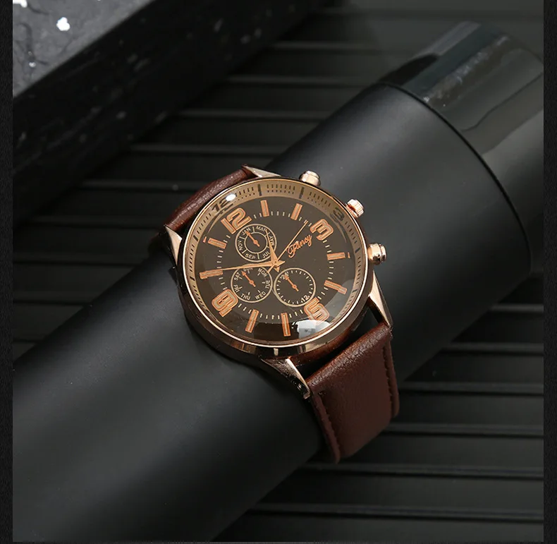 New 2Pcs/Set Fashion Mens Watches Set Gift Box Luxury Watch for Men Best Gift Mens Wallet Wristwatch Set with Box Male Clock