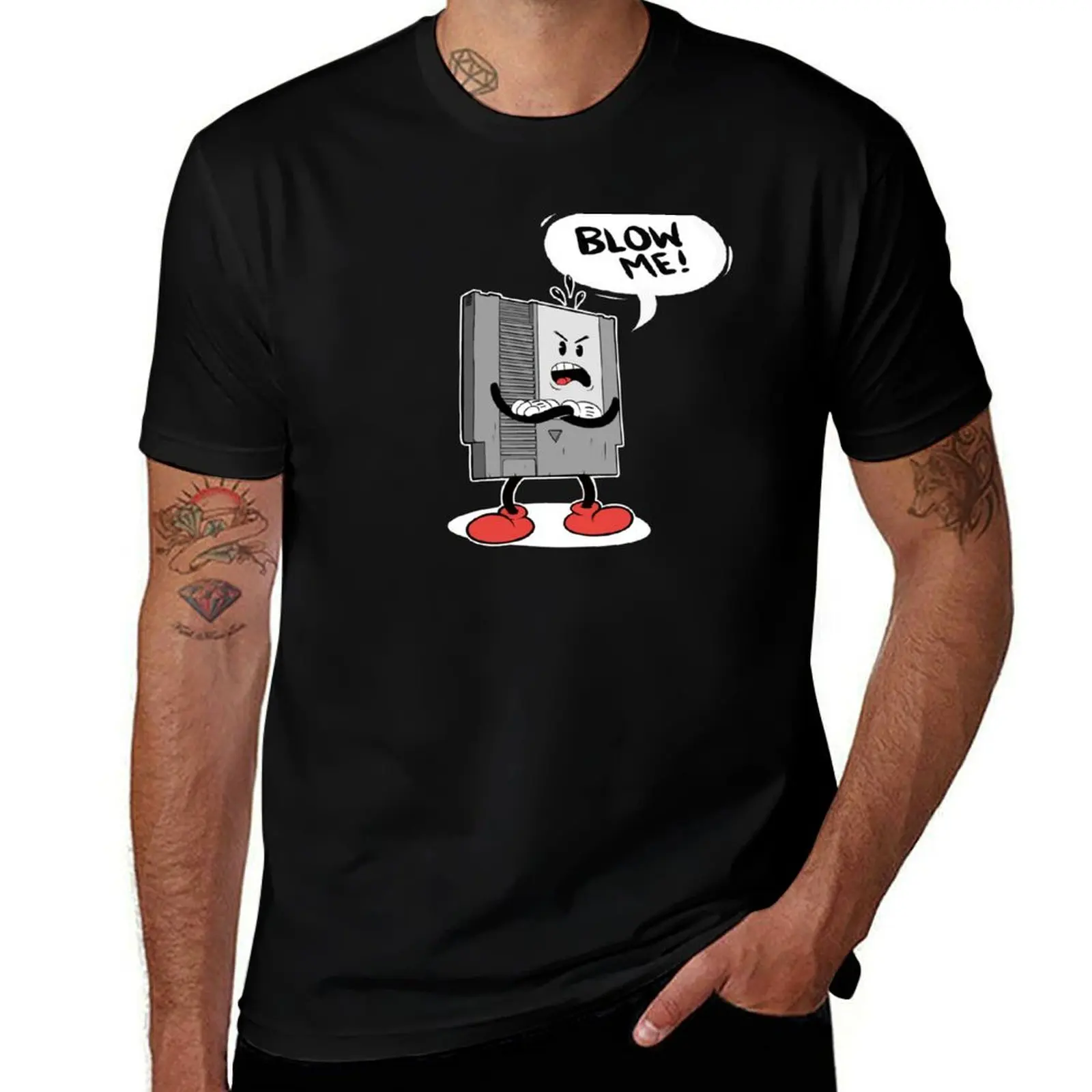 

Blow Me NES T-Shirt valentines clothes sports fans street wear sweat mens graphic t-shirts pack