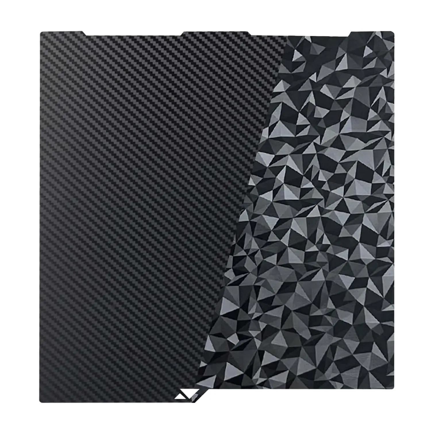 Kobra 3 V2 Druckplatte PEO PET Federstahlblech für Kobra 3 256x268mm Diamant PEO+Kohlefaser PET Doppelseitige Druckplatte – Detail 1