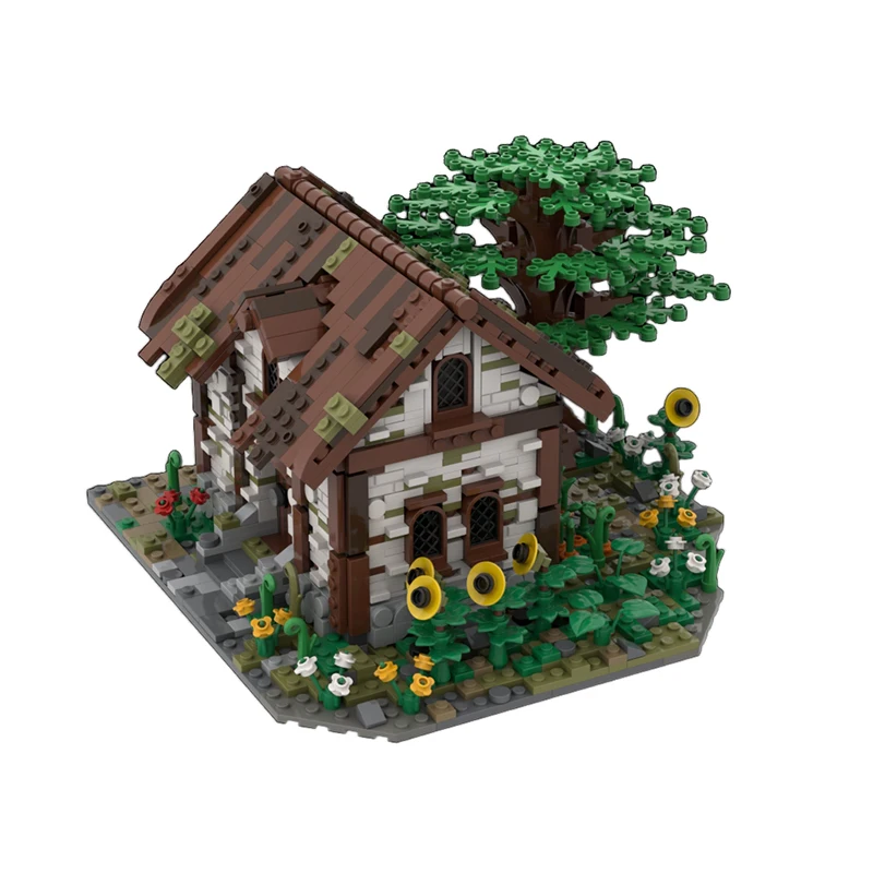 1444 Pezzi Set di Costruzioni Modulari Personalizzabili MOC con Scenari Urbani e Case Rurali, Modello Semplice Popolare, Giocattolo Fai-da-te, Regalo per le Feste