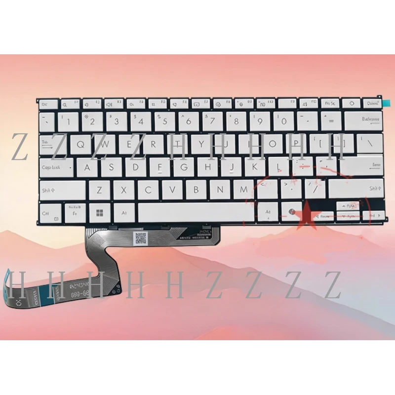

Z New For ASUS Zenbook 15 UM5606 UX5606 UX5406 keyboard white blacklight