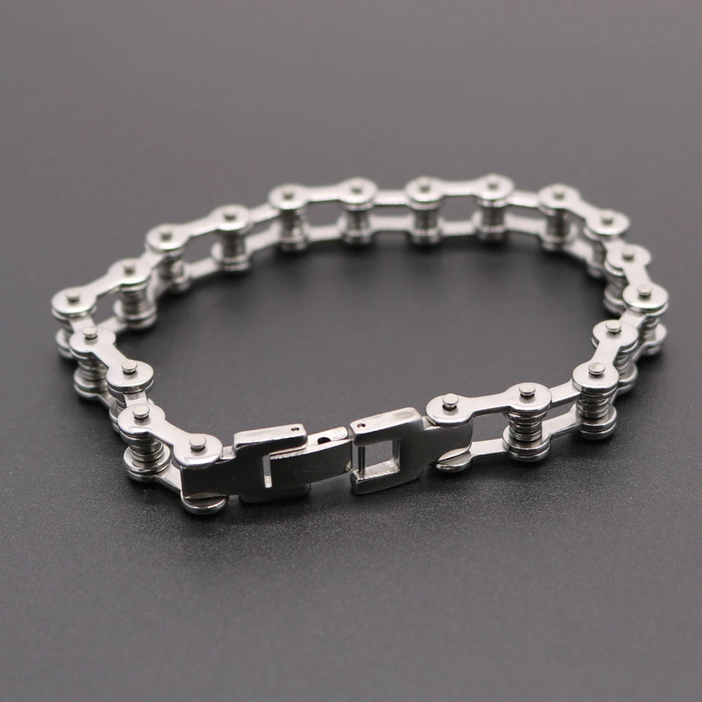 

Punk Stainless Steel Fashionable Hand Chain Durable Rustproof Tarnish Resistant Men Wrist Decoration Bangle Gift For Boys Father