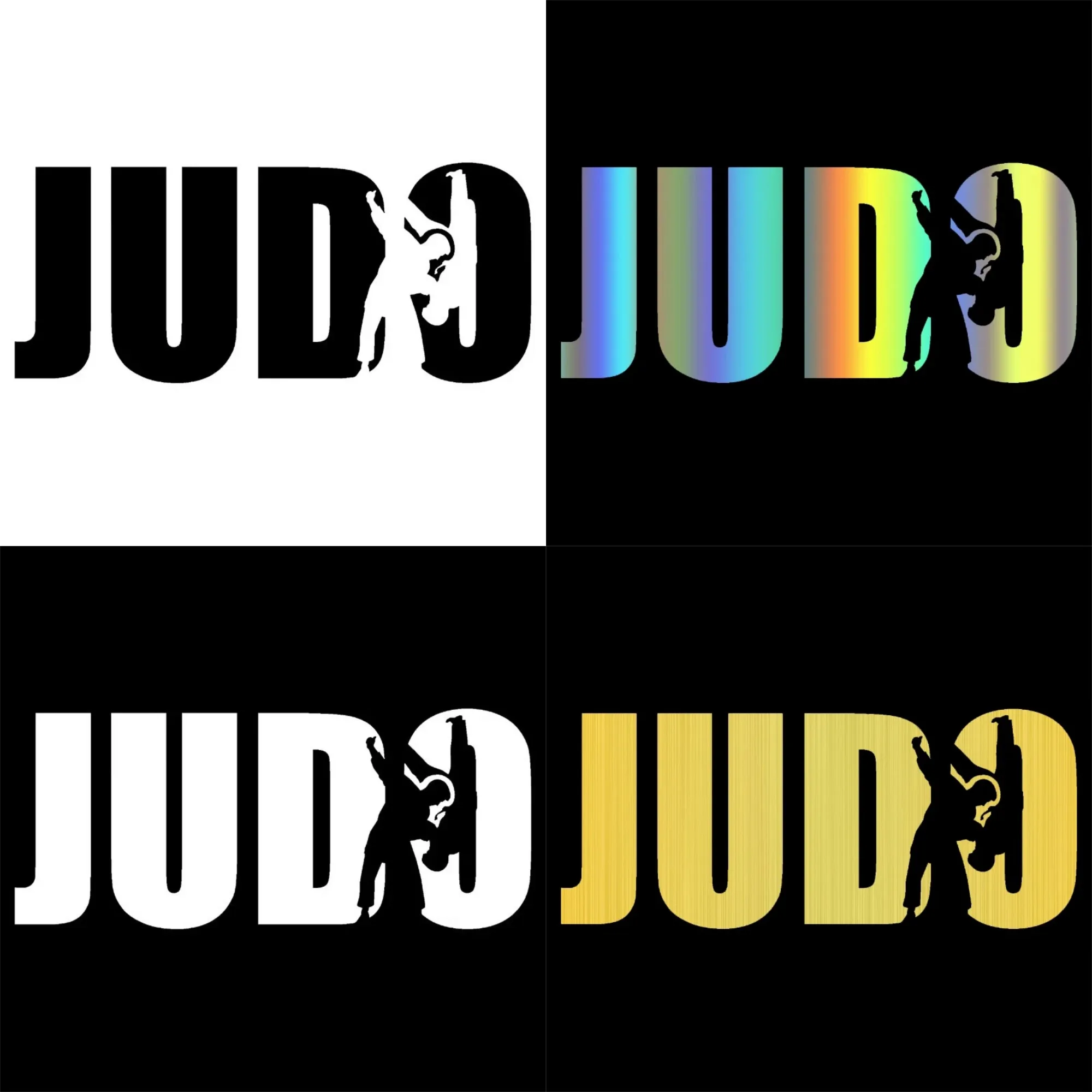 

Various Sizes Colors Car Stickers Vinyl Decal Judo Sports Wrestling Fighter Motorcycle Decorative Accessories Waterproof