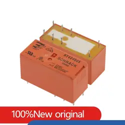 10Pcs/lot Power relays RT424005 RT424012 RT424024 RT424048 5V 12V 24V 48V 8A 8PIN Two sets of conversions high quality Power