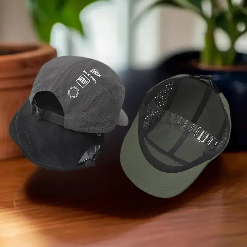 Mountain Printed Short-brimmed Quick-drying Baseball Cap Men Women Outdoor Camping Mountaineering Summer Mesh Breathable Sun Cap