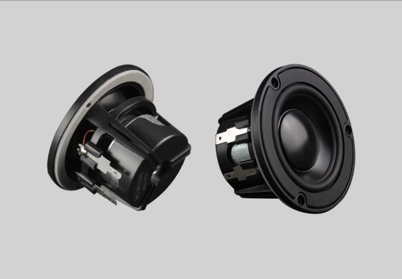 GHXAMP 2-дюймовый полнодиапазонный динамик Hi-Fi: плотный звук и резональный тембр, заклепование для Peerless NE65W-04 (4 Ом, 25 Вт), 2 шт.