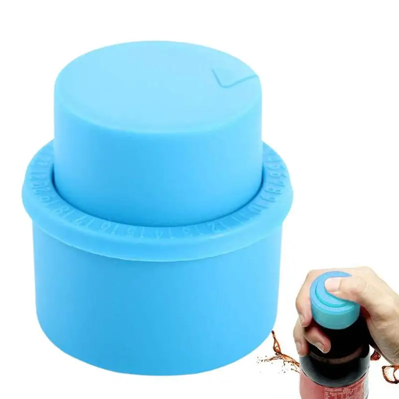 Soda Saver Lids Bottle Top Carbonated Keeper Cola Cork Stopper Soda Pressure Caps Inflatable Soda Sealer Fizzy Drink