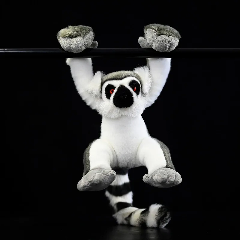 

Simulation Ring-tailed Lemur Plush Pillow Cartoon Monkey Ape Toy Kids Entertainment Comfort Doll Kawaii Lemur Plush Doll