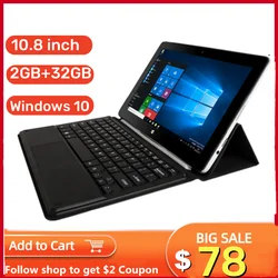 2024 Hot Sales 10.8 INCH 64 Bit 2GB RAM +32GB ROM M06 Windows 10 Cameras Quad Core Bluetooth-Compatible Micro Usb