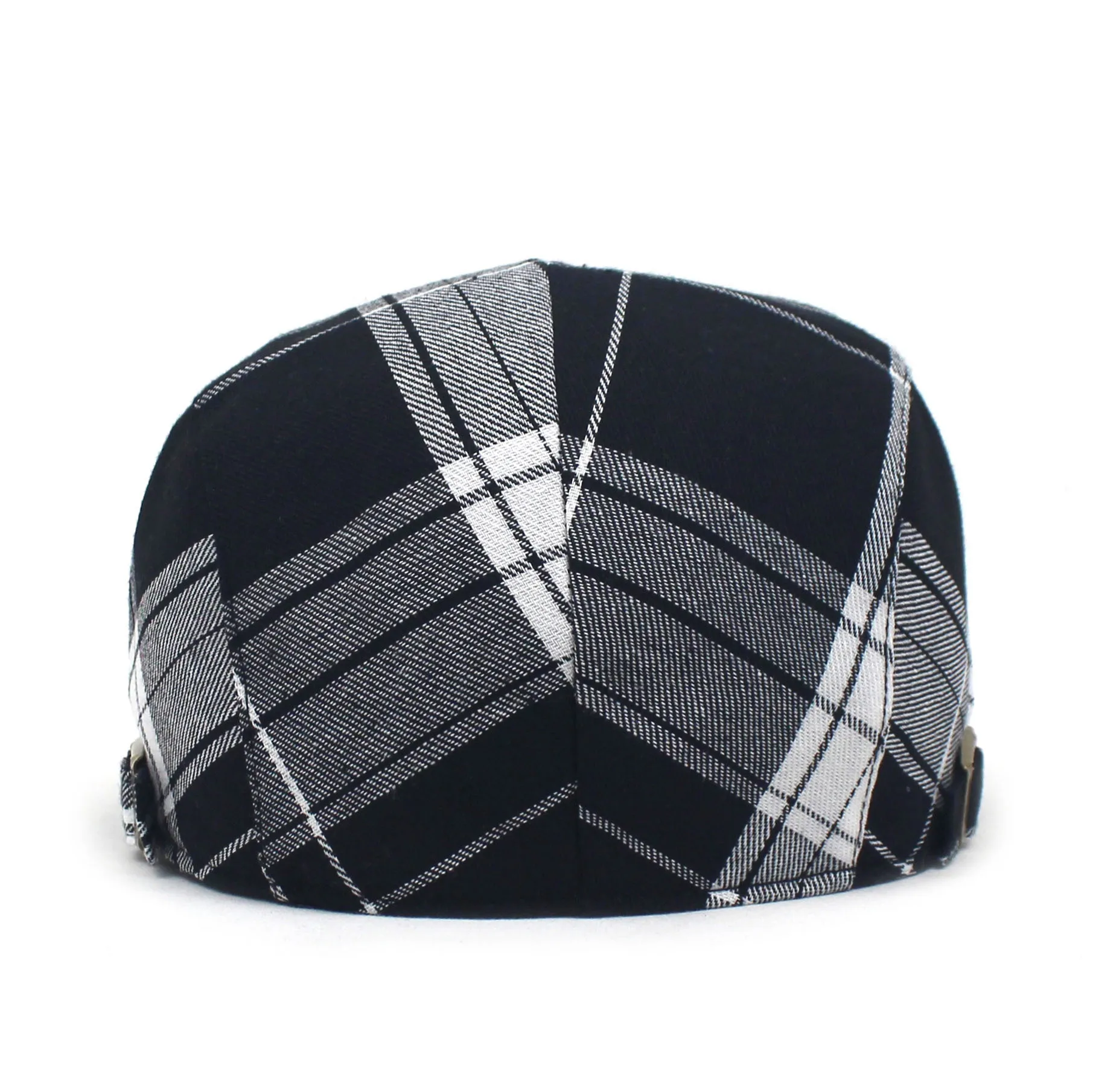 Retro England Visor Newsboy Hat - Cotton Washed Casquette for Men And Women Big Head Cap Four Season Party Accessory