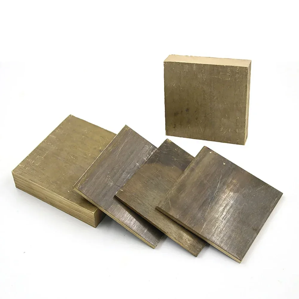 1PCS Thickness 6 8 10 12mm Aluminium Bronze Plate ZCuAl03Sn09 Bronze Sheets High Intensity Support For Customization