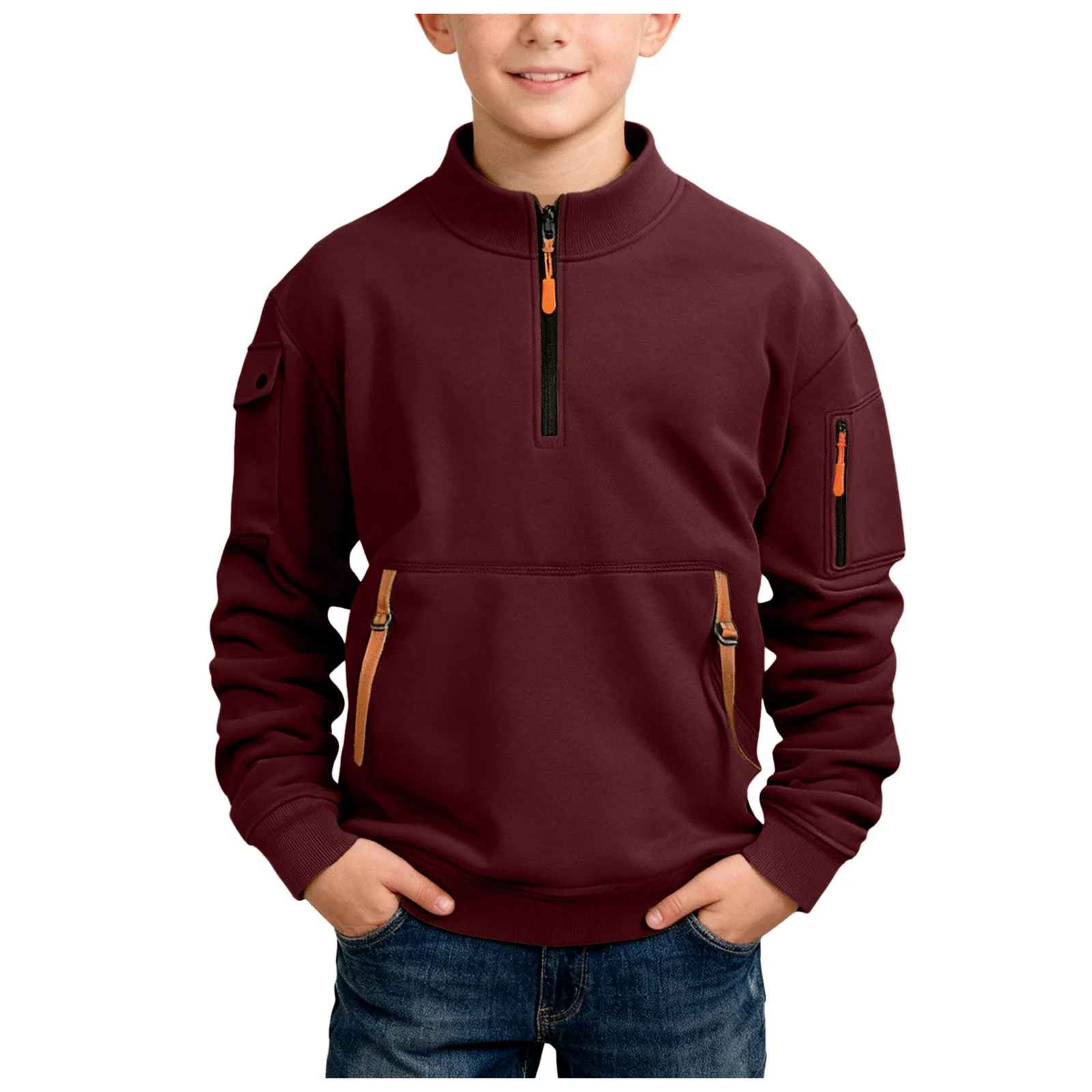 

Long Jackets for Kids Boys Jacket Comfortable Soft Stylish Warm Zippered No Hood For Boy 2 in 1 Girls Winter Coat