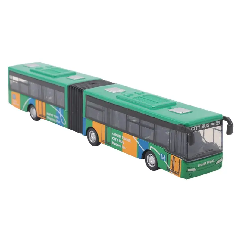 YSUN-Children's Diecast Model Vehicle Shuttle Bus Car Small Baby Pull Back
