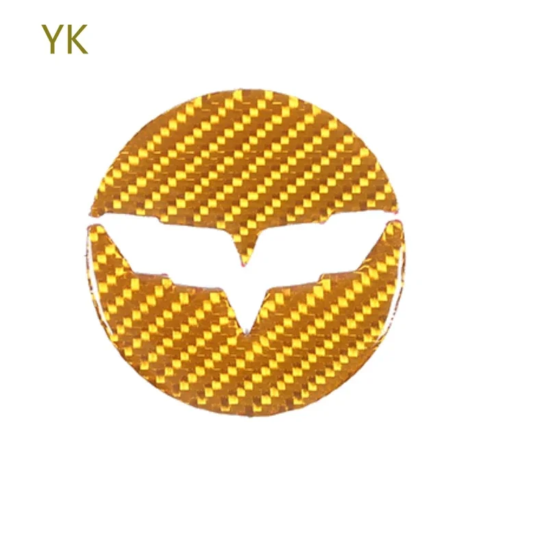 

For Chevrolet Corvette C6 2005-13 Soft Carbon Fiber Car Steering Wheel Center Logo Covers Trim Sticker Interior Car Accessories