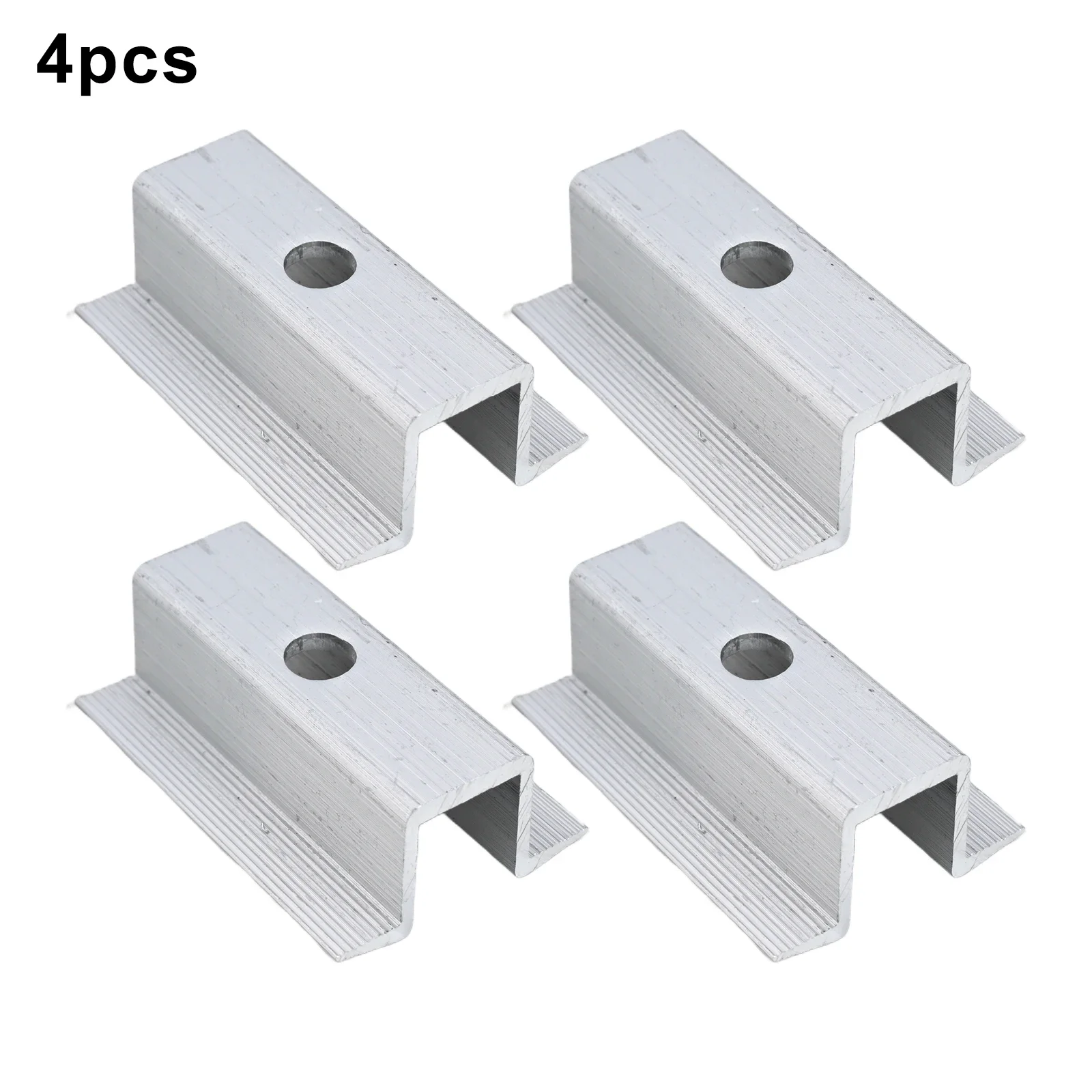 Aluminum Alloy Solar Middle Clamp For Use With Standard PV Racking Systems And 25mm To 50mm For Frame Thickness Range