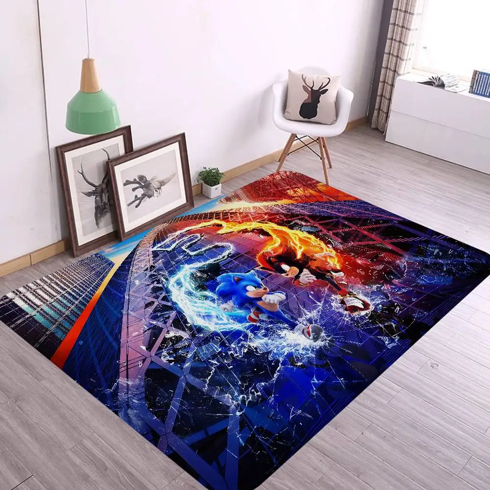 popular mascot S-Sonics Anime Door Mat Nordic Style Bedroom Living Room Doormat Home Balcony Anti-Slip Alfombra
