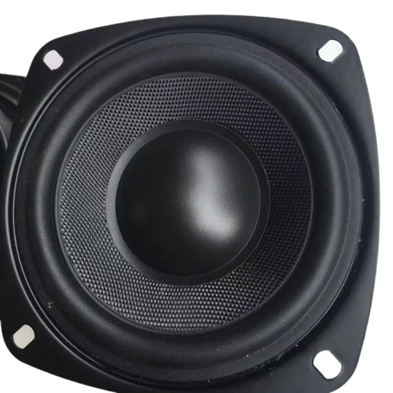 SOTAMIA 1 Stücke 4 Zoll Mitteltöner Woofer Lautsprecher 4 Ohm 50 Watt HIFI Lautsprecher Audio Langhub Geflochtenes Becken Wasserdichtes Horn für JAMO