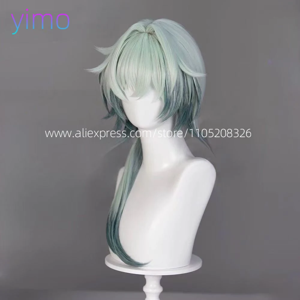 HSR Anaxa شعر مستعار كوسبلاي طويل مختلط الألوان مقاوم للحرارة شعر صناعي للهالوين