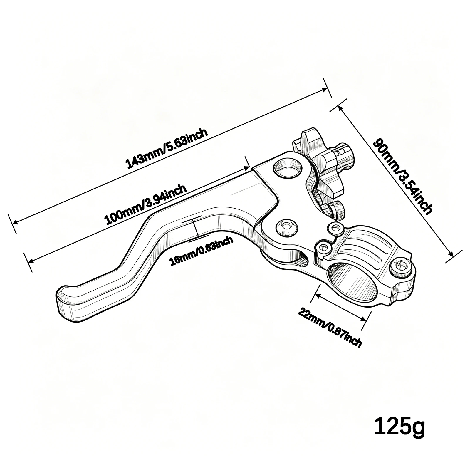 Universal CNC Short Clutch Lever Motorcycle Parts For Honda CR CRF SL XR For YAMAHA Kawasaki Suzuki Ducati Triumph Buell