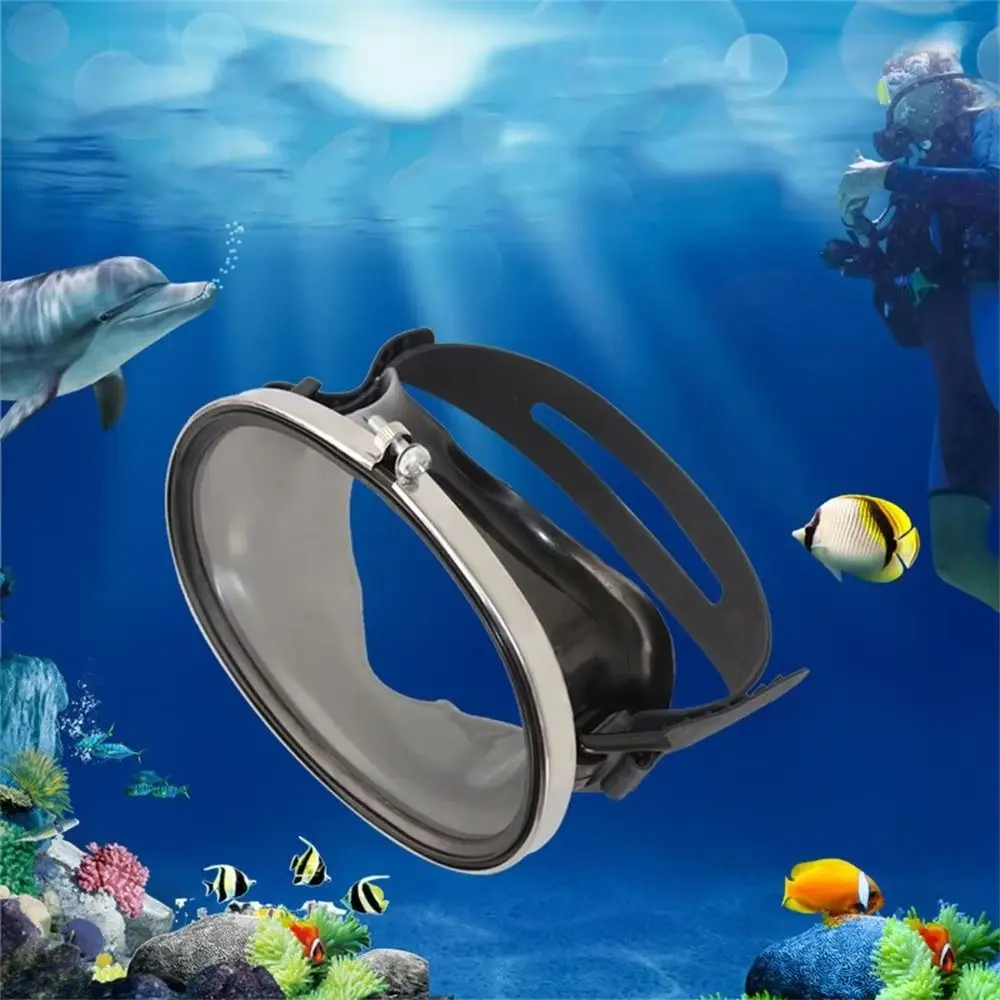 Professionelle Tauchmaske aus Gehärtetem Glas Einzellinsen-Ovale Form Schnorchelmaske Weitwinkel Leichtgewichtige Taucherbrille zum Schnorcheln – Detail 9