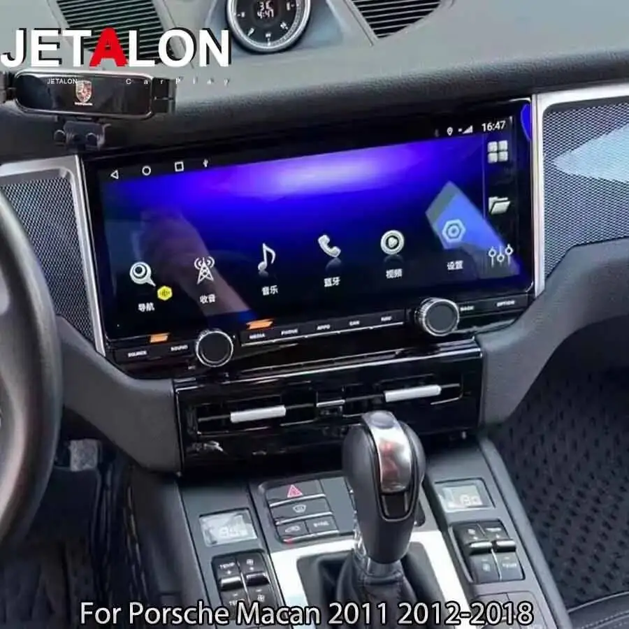 

12.3'' Android-экран для Porsche Macan 2011-2018, GPS-навигация, CarPlay, головное устройство, стереосистема, автомобильная мультимедиа-система, видеоплеер