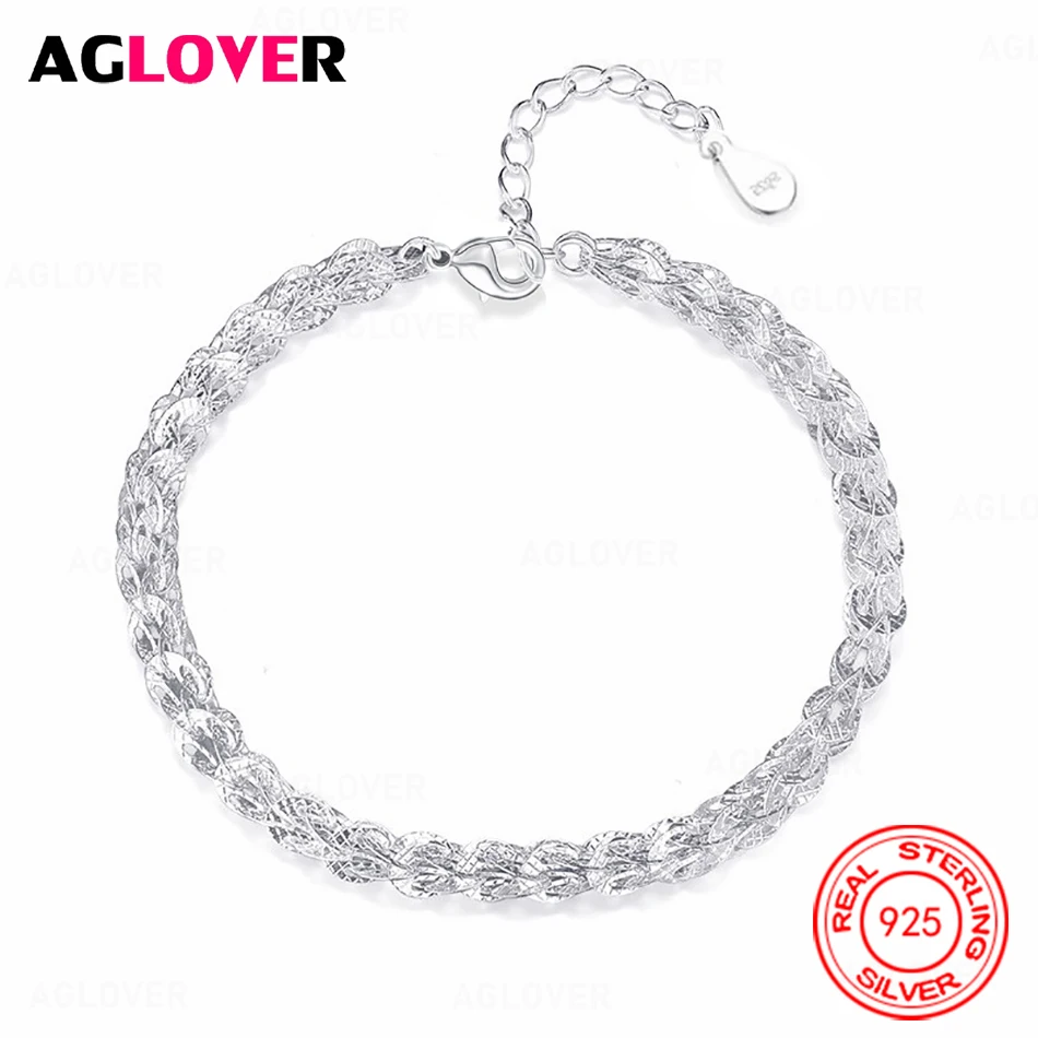 

AGLOVER 925 Sterling Silver Phoenix Tail Bracelet Exquisite Fashion Women Holiday Gift Jewelry