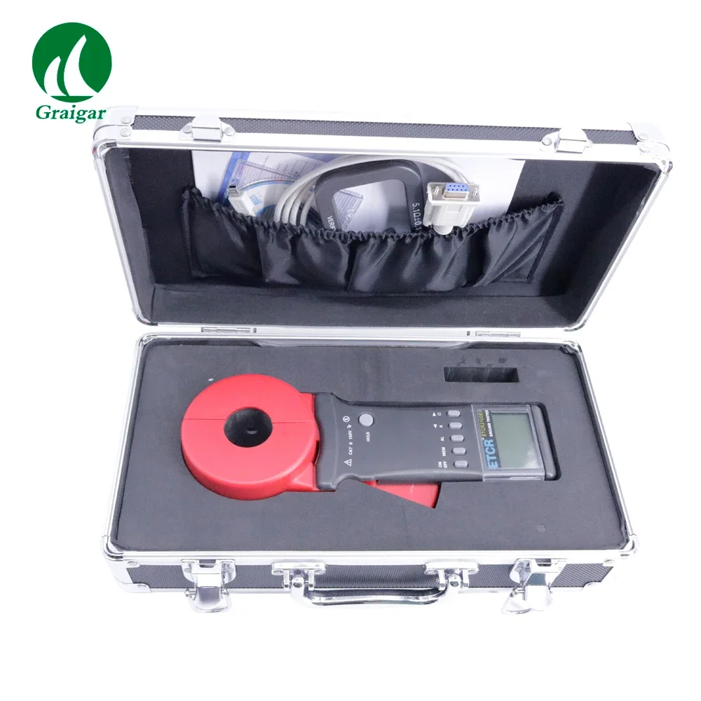 

ETCR2100E+ Ground Tester Clamp Earth Resistance Tester Range 0.01-1200ohm Loop Resistance Meter