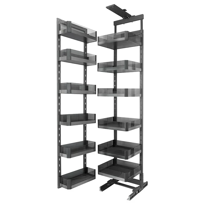 Kitchen 4 5 6 Layers Modern Corner Pantry Kitchen Storage Cabinet Pull Out Pantry Basket Unit