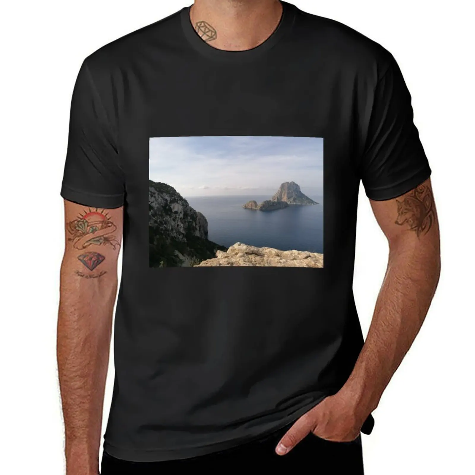 Ibiza es vedra T-Shirt sublime anime clothes tees black t shirts for men