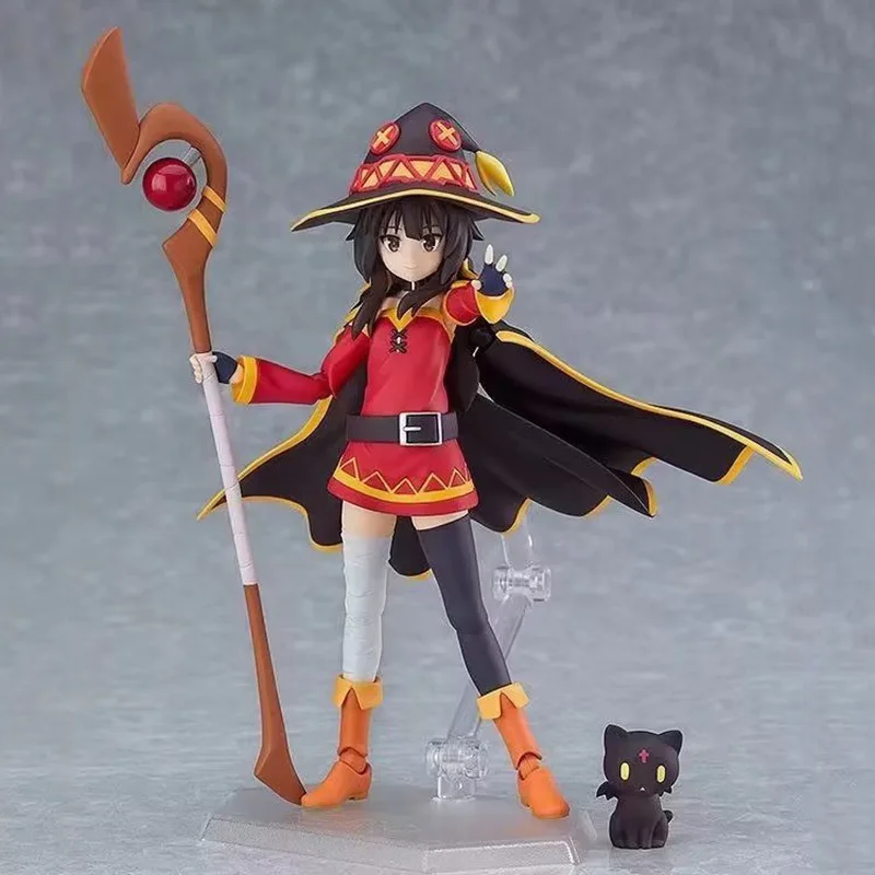

Anime Figure Figma 407 Figure KonoSuba God's Blessing on This Wonderful World Megumin Figures Cute Statue Collectible Model Toys