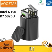 AOOSTAR R1 Mini PC NAS routeur, Intel N150 4 cœurs Max 3,6 GHz, 16GB RAM 512GB SSD, WiFi6, 2 * USB3.0, 2 * USB2.0, 2 * 2,5 G LAN