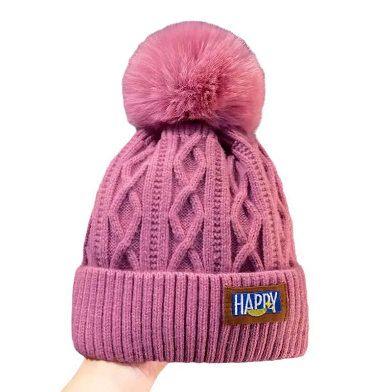 

1PC Winter Beanie Hat Knitted Hat Cap Woolen Hat Skull Cap Acrylic Fiber Thick Fleece Lined