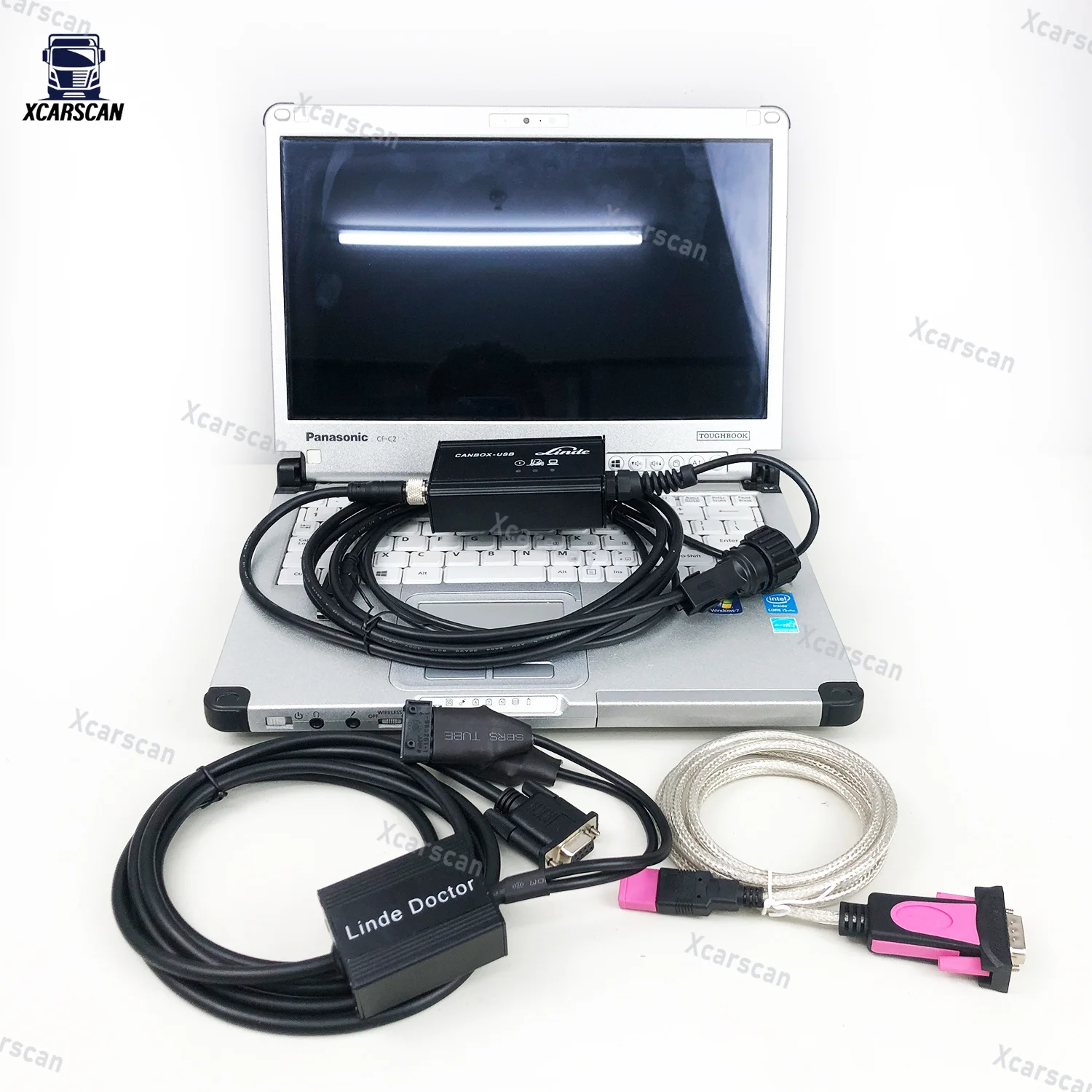 CFC2 Laptop and Linde Canbox Doctor Diagnostic scanner Linde Pathfinder Software LINDE LSG Linde Forklift Truck Diagnostic Tool