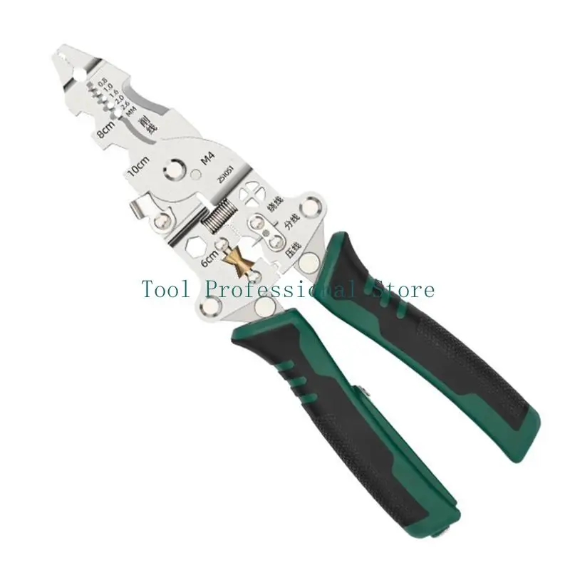 كماشة تجريد الأسلاك 57QF مع كماشة كهربائي لقياس الكهرباء 11 في 1 كماشة تجريد الأسلاك متعددة الوظائف #2