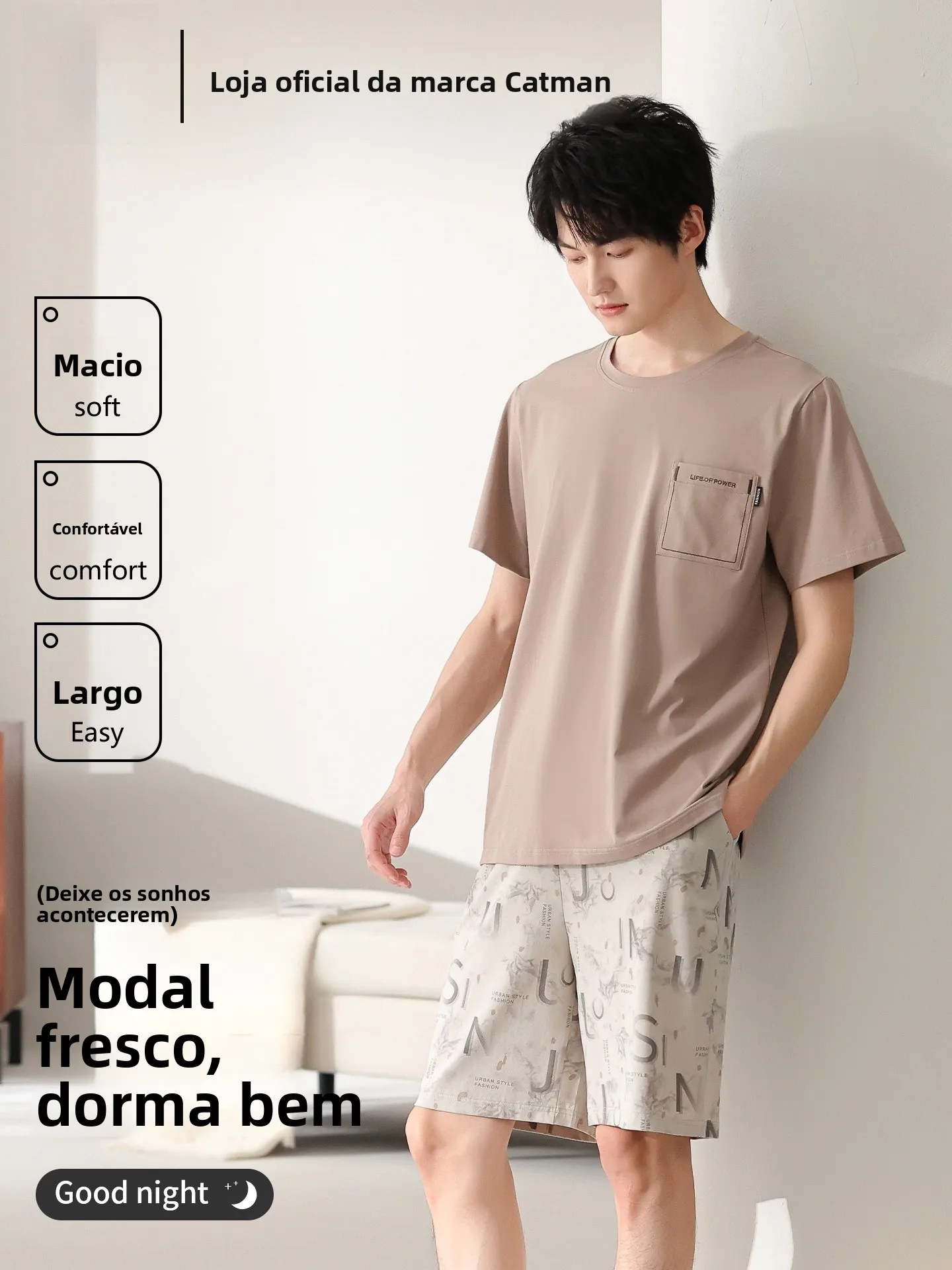 men's-summer-sleepwear-short-sleeve-modal-cotton-home-clothes-set-outerwear-comfortable-breathable-loose-fit-round-neck