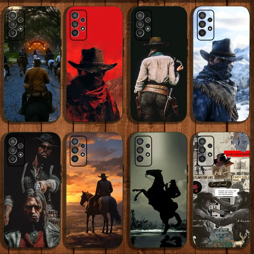 

RDR Red Dead Redemption Phone Case For Samsung Galaxy A13,A21s,A22,A31,A32,A52,A53,A71,A80,A91 Soft Black Cover