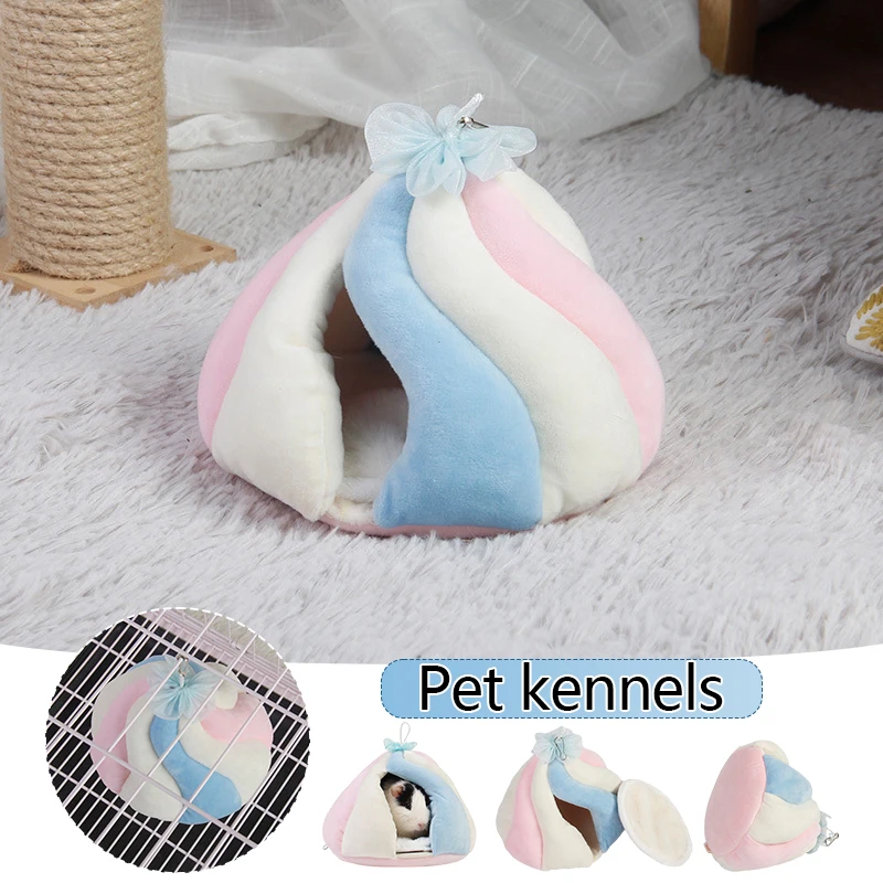 

Small Pet Kennel Colorful Comfortable Hamster Hammock Cage Hanging Bed House Warm Winter Bed Accessory