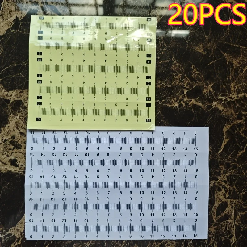 

20pcsPCS Adhesive Ruler Scale Stickers, Self-Adhesive Measuring Tape for Woodworking, Engineering & DIY Projects