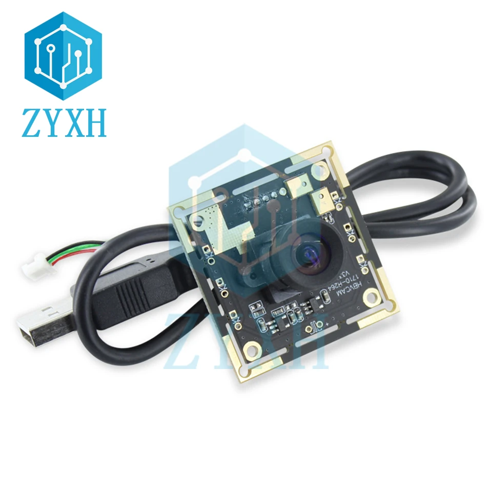 

AR0330 2MP Camera Module 1080P 100-degree Distortion-free Wide-angle Lens H.264/YUY2/MJPG USB Camera Board Adjustable Focus