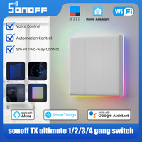SONOFF Ewelink WiFi T5 86 type 1/2/3 bang Ultimate Smart Touch Wall switch Switch Alexa Google Assistant Smartthings