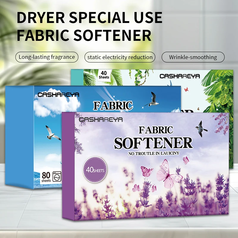 Static Odor Removal Tumble Dryer Sheets Lavender Scent Fabric Softener Dryer Sheets for Dryer Machine