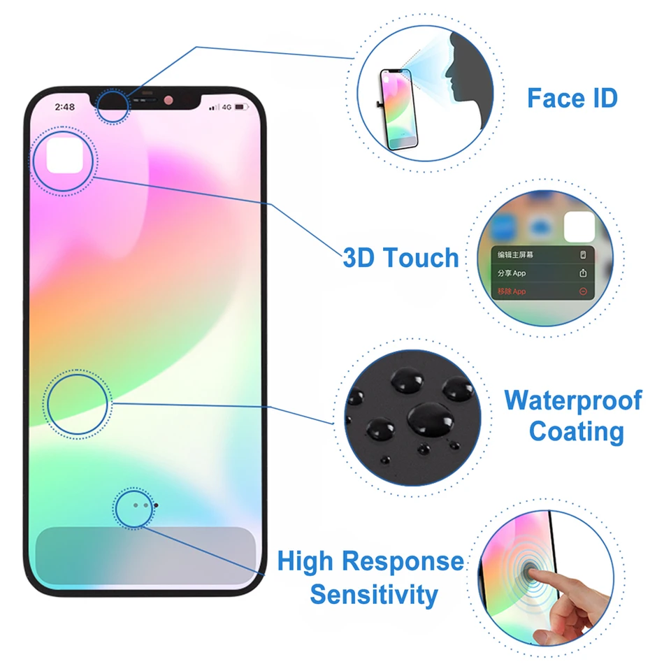 A2411 A2342 A2410 A2412 Premium Lcd For IPhone 12 Pro Max New