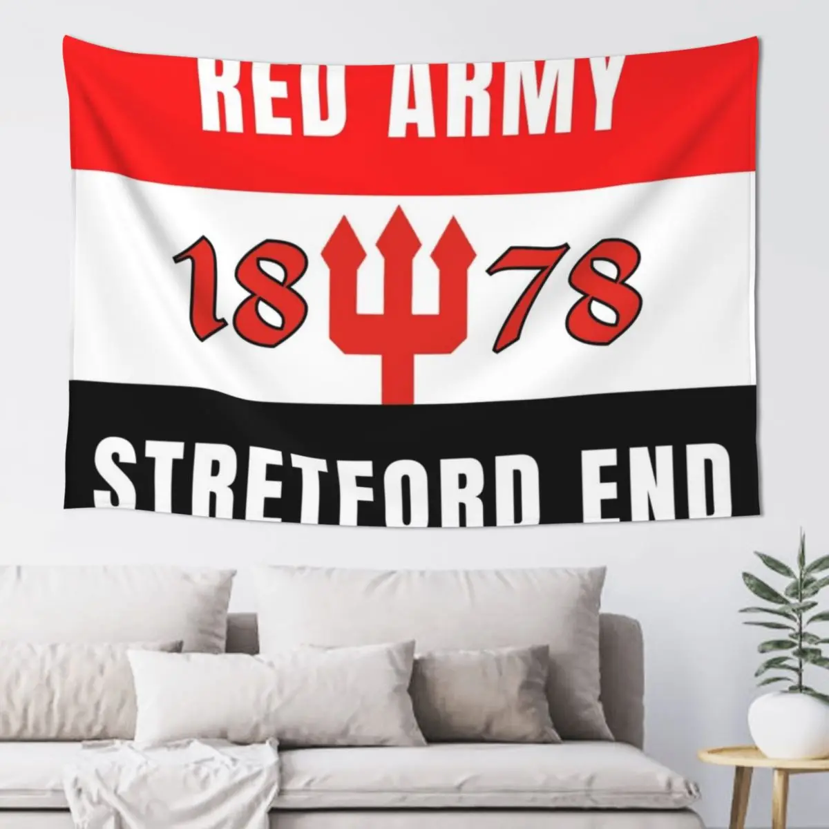 

TAPESTRIES RED ARMY STRETFORD END Tapestry On The Wall Room Aesthetic Decor Tapestry