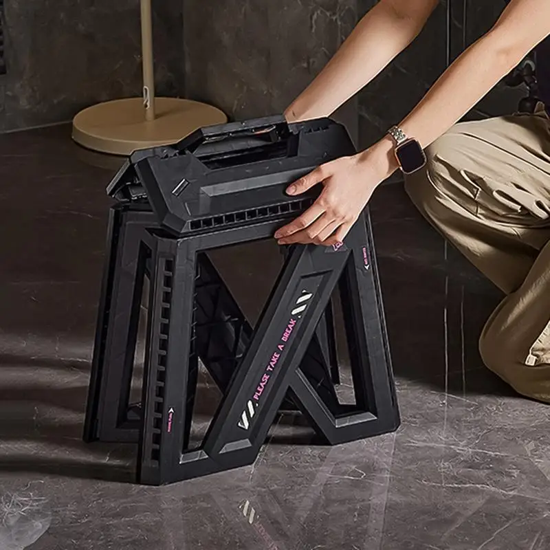 

Foldable Step Stool Multi-purpose Stool Display Stand Collectibles Display Stand Folding Step Stool Large Capacity Multifunction