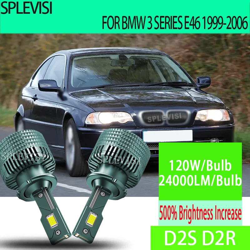 d2s-d2r-高性能ledバルブ-120w-ハイパワー-ファン冷却-bmw-3シリーズ-e46-1999-2000-2001-2002-2003-2004-2005-2006対応
