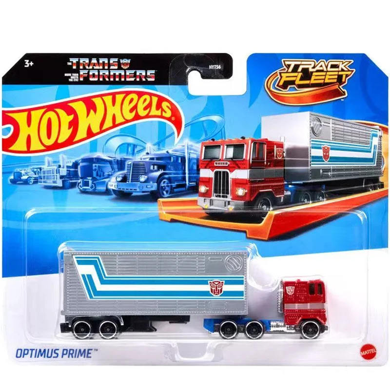 Hot Wheels X Transformers Optimus Prime Truck Fleet Jff66 Semi Rodger Dddger Model Collection Diecast 1:64 Metal Toy Boy Gift