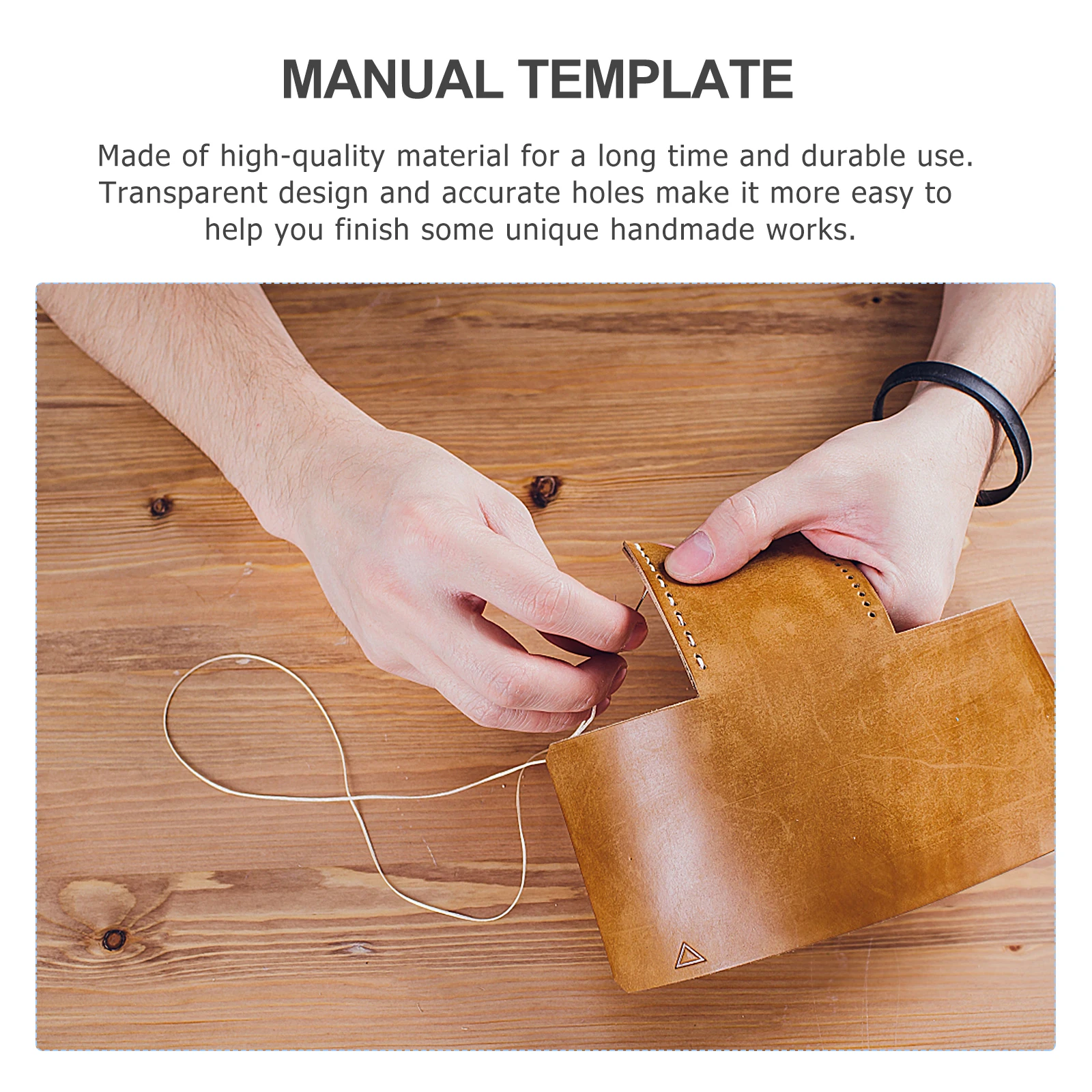 

2Pcs Acrylic Wallet Template Universal Purse Making Tool for DIY Goods Precision Cutting Long-Lasting Design