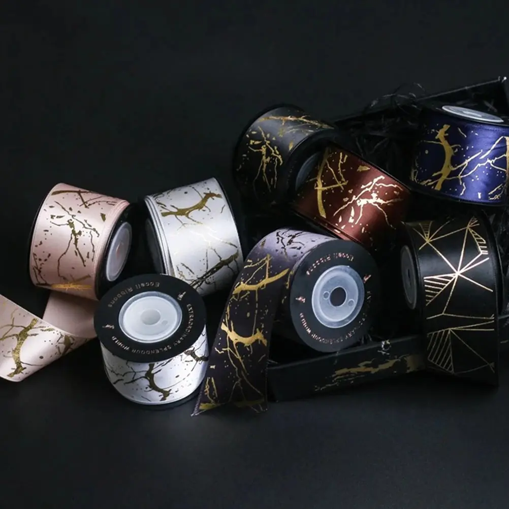 

Bronzed Packaging DIY Crafts Gift Box Wrapping Package Decorative Ribbon Present Diy Crafts Ribbon Tape Christmas